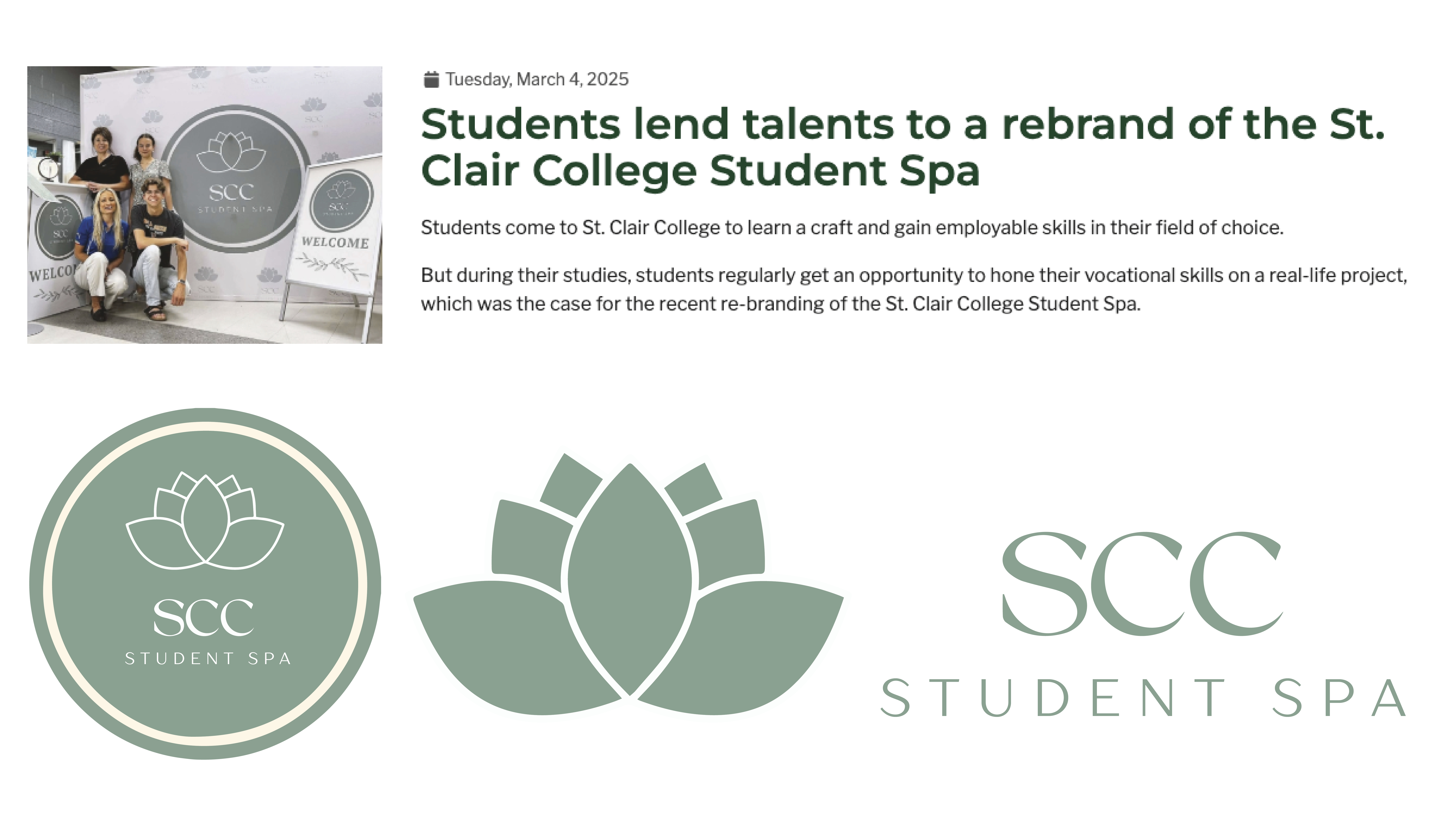 St. Clair College Student Spa